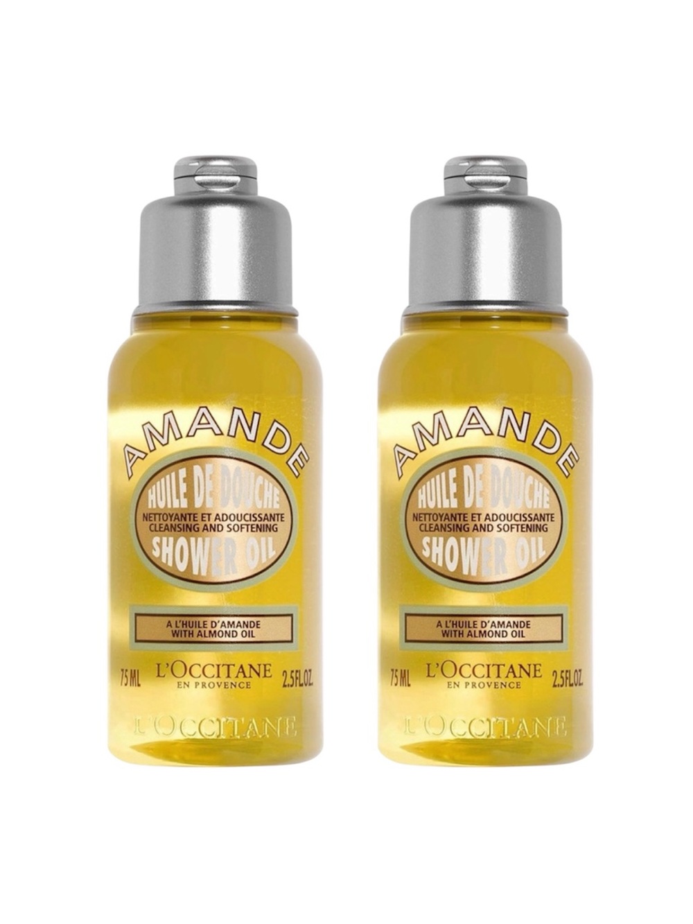 2 x L'Occitane Shower Oil with Almond Oil - Mini